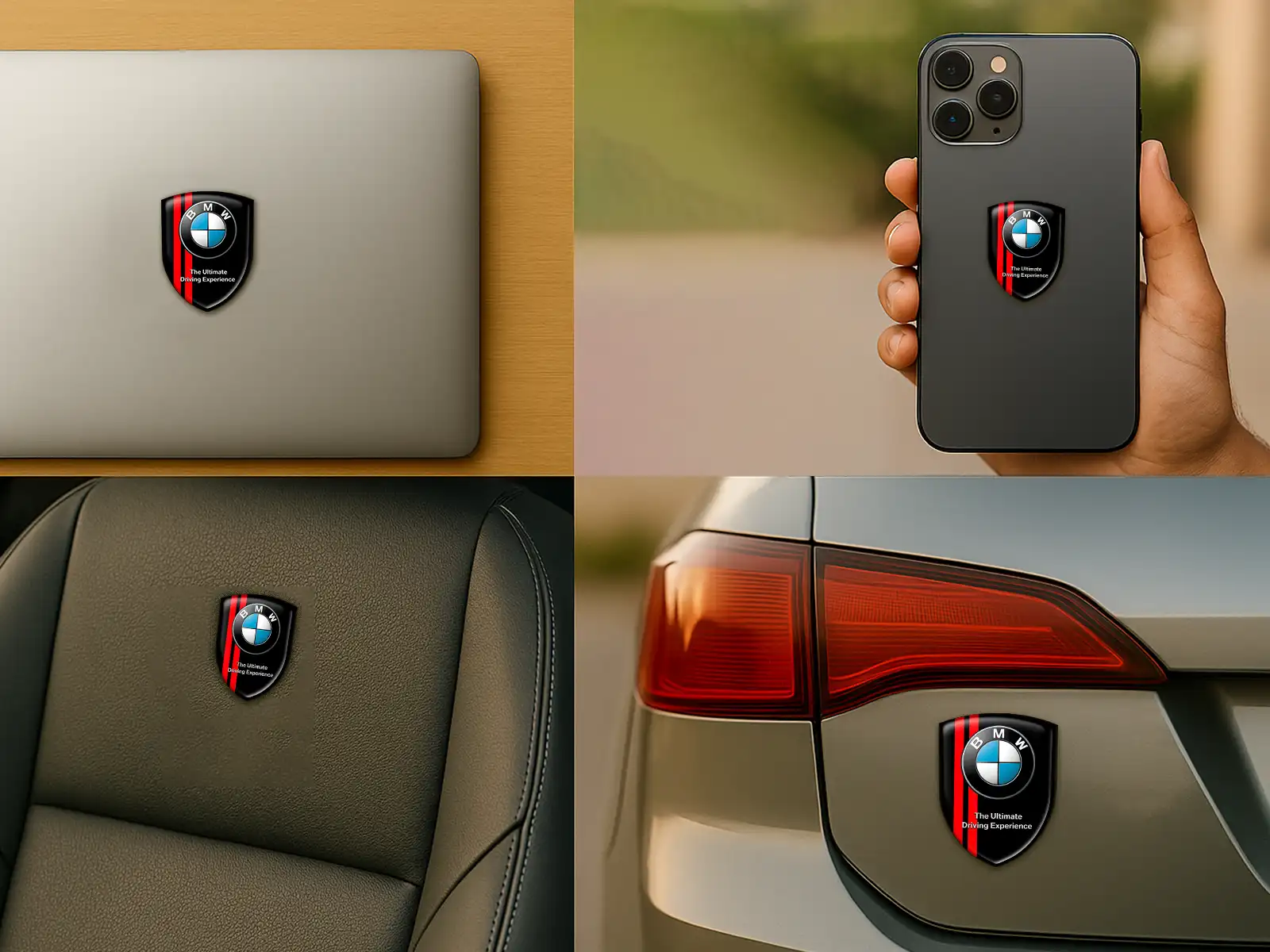 BMW Auto Fensteraufkleber Universal Stilvoll Exklusiv